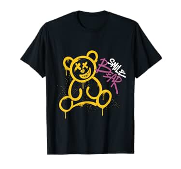 [GRAVER]★DRAWING LETTER BEAR SMILE SWEATSHIRT Graver of Anaheim Black Unisex Drawing Dot Smiley Face